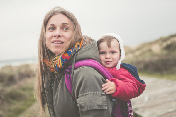hiking with baby