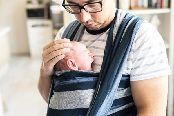 dad and baby bonding